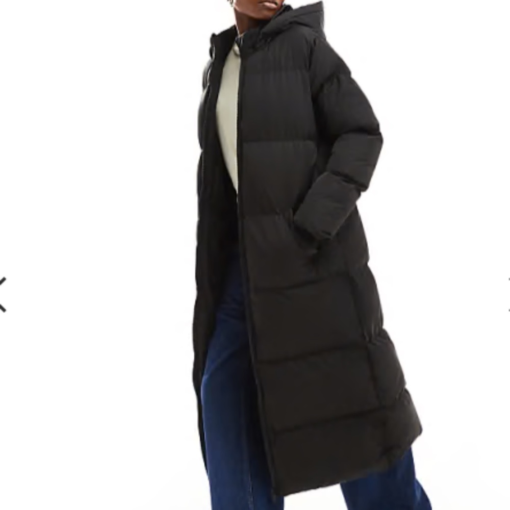 NWT French Connection long hooded puffer coat size small